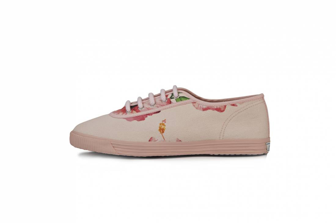 Hibiscus canvas sneaker